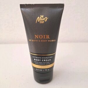 RARE Bath & Body Works - MEN'S NOIR TRAVEL BODY CREAM 2.5 Oz NEW